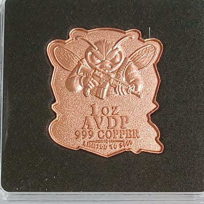 2026 Bee🐝 Strapped🔫 1 oz Copper 2nd Amendment - additional view