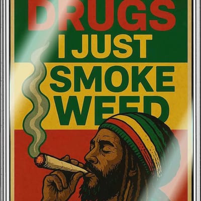 I JUST SMOKE WEED 2026 Ghana 5g Silver Foil .999