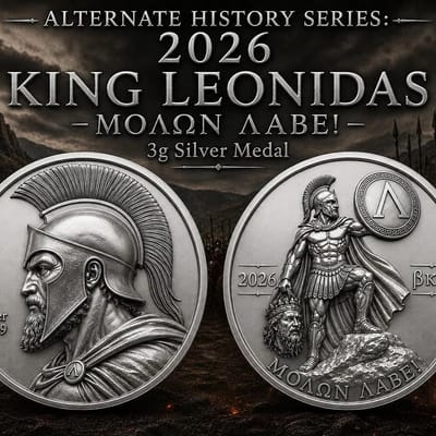 2026 King Leonidas 3 Gram Silver Round