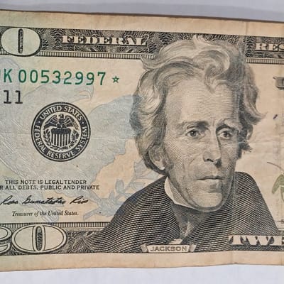 2009 US $20 Twenty Dollar Bill Star Note Dallas - additional view