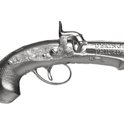 COMING! 2026 Antiqued Deringer Pistol 1 oz Silver - additional view