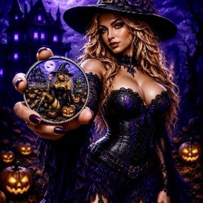 COMING SOON! 1 oz Copper Round Night Shade Witch