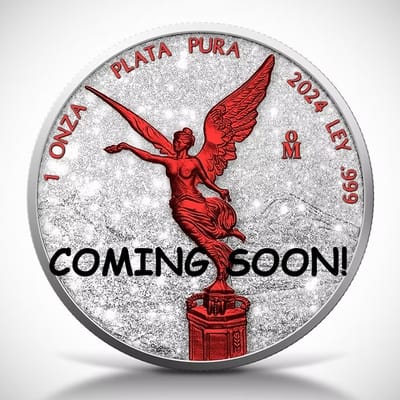 COMING! Libertad 1oz Silver Coin Diamond Dust Fire
