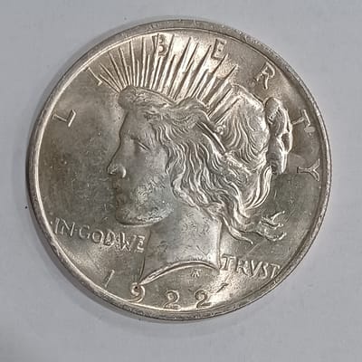 1922P-1925P Peace Dollars AU/Extra Fine 90% Silver
