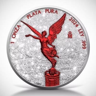 COMING! Libertad 1oz Silver Coin Diamond Dust Fire - additional view