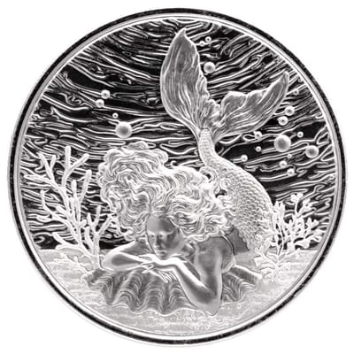 2026 Mermaid Under the Sea 1oz Silver Coin .999 BU