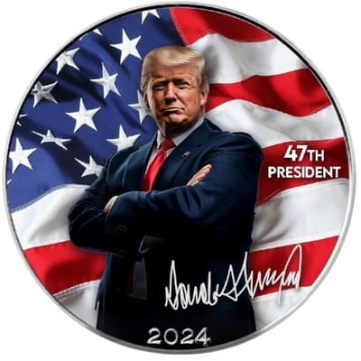 2024 American Eagle 1 oz Silver Trump #99 of 100