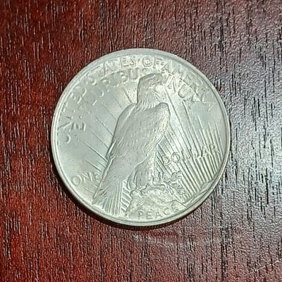 1923-P Peace Dollar Coin 90% Silver BU Luster! (D) - additional view