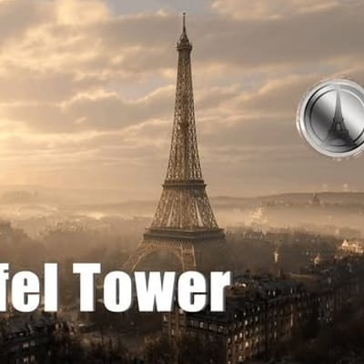 1/1000 oz Palladium Coin 2026 Eiffel Tower 