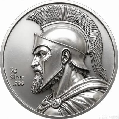 2026 King Leonidas 3 Gram Silver Round - additional view