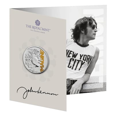 2025 UK Music Legends John Lennon Color Coin BU £5 - additional view