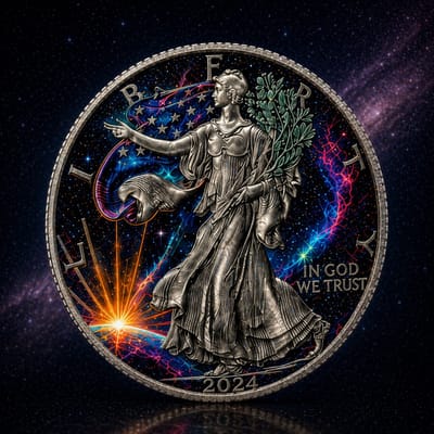 COMING! American Eagle 1 oz Silver SPACE FRONTIER - additional view
