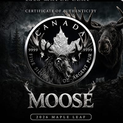 COMING SOON! 1oz Silver Maple Leaf Coin 2026 MOOSE