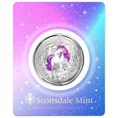 2024 Fiji Unicorn VELORIA 1 oz Silver Coin Color - additional view