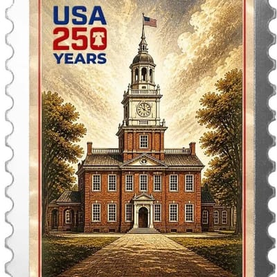 2026 USA 250 1/10 oz Silver Bar Independence Hall