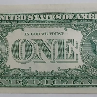 Series 1963A Washington US $1 One Dollar Bill AU - additional view