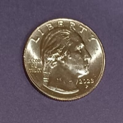 2023P Washington Quarter Eleanor Roosevelt Clad BU