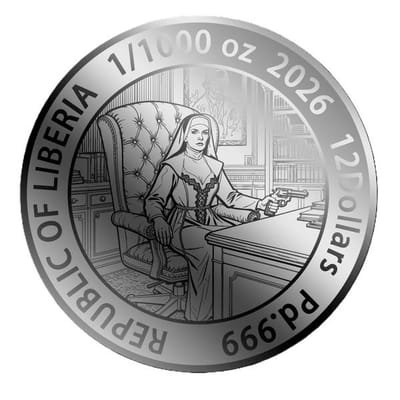 1/1000 oz Palladium Coin 2026 Sis Belladonna .999 - additional view