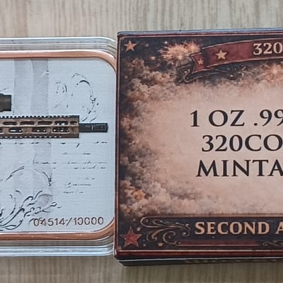 5 x 1oz Copper Bars 2nd Amendment Numbered Color - additional view