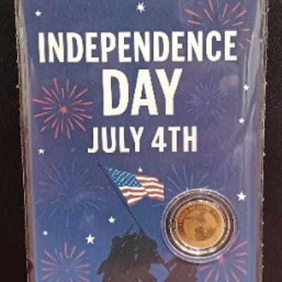 2026 July 4th Independence Day 1/1000 oz Gold Coin