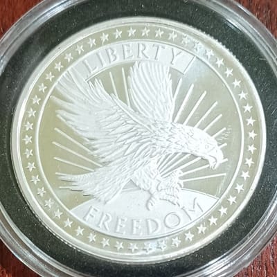 💰SPOT 5 x 1oz Silver Round Liberty Freedom Eagle