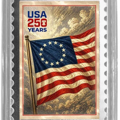 1/10 oz. Silver Bar 2026 USA 250 Flag Scottsdale
