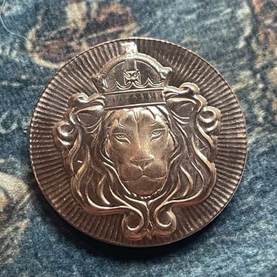 1 oz .999 Copper Scottsdale Stacker Lion