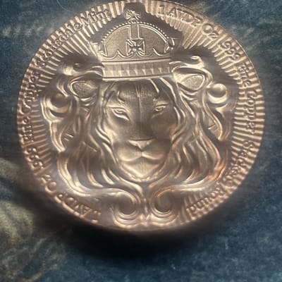1 oz .999 Copper Scottsdale Stacker Lion - additional view