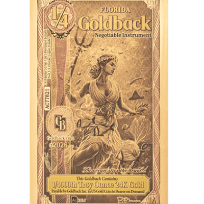 1/4 Florida Goldback Alpha®
