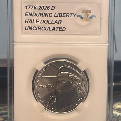 1776-2026 (D) Liberty Head Half Dollar UNC Uncertified In Slab Free Shipping - additional view