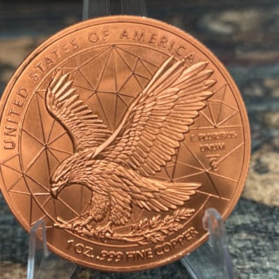 2026 Liberty Eagle 1 AVDP oz .999 Copper Round - additional view