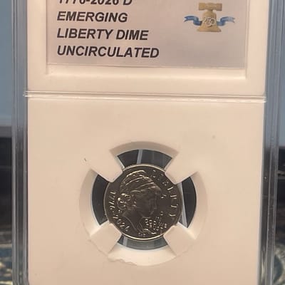 1776-2026 D Emerging Liberty Dime Semi-Centennial BU Uncirculated - additional view