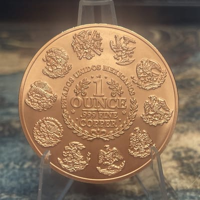 2024 Day of the Dead Cowgirl Catrina Dual Revolver 1 oz .999 Copper Round - additional view