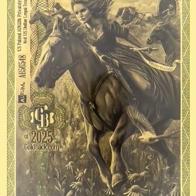 Goldback Oklahoma 1 Alpha - 1/1000oz .999 24K GOLD