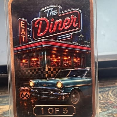 The Diner – Route 66 Series #1 of 6 – 5 oz Copper 