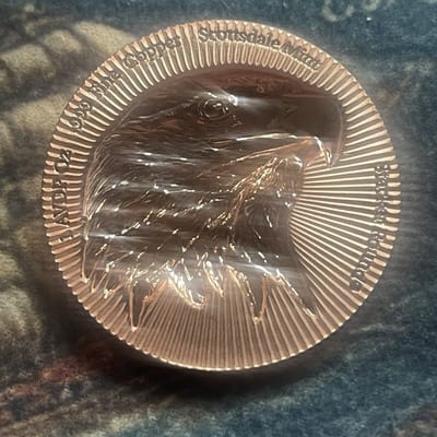 Scottsdale Stacker Eagle 1 oz Copper BU .999  - additional view