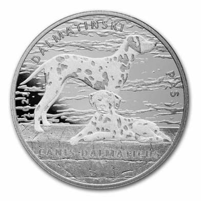 Croatian National Bank 1oz Silver - Dalmatian Dog - additional view