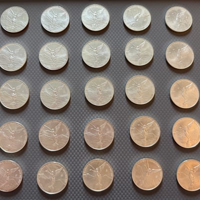 Mixed Dates Libertad Tube of 25 x 1oz .999 Silver 