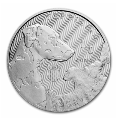 Croatian National Bank 1oz Silver - Dalmatian Dog