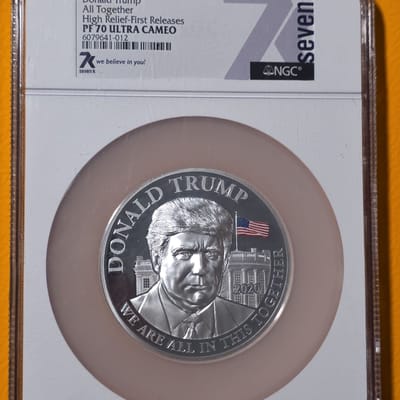 2020 Cameroon S5000F Donald Trump 5 ounce PF 70 UL