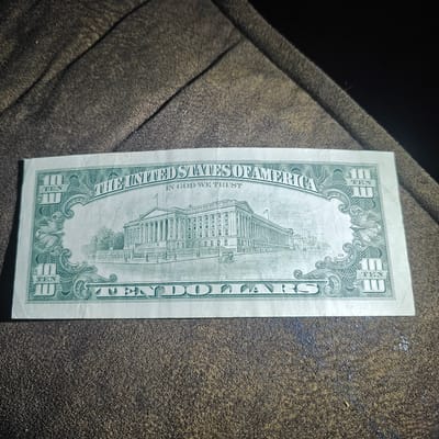 1988 $10 bill - additional view