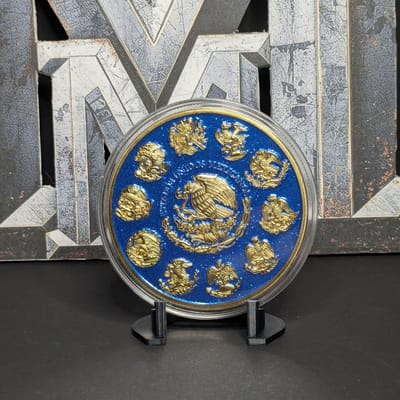 5 oz Copper Blue Diamond Dusted Libertad Tribute - additional view