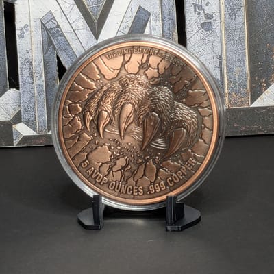 5oz Rage of the Wild Colorized Copper in Capsule - additional view