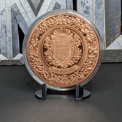 5oz Colorized Copper Ancient Warriors Samurai - additional view