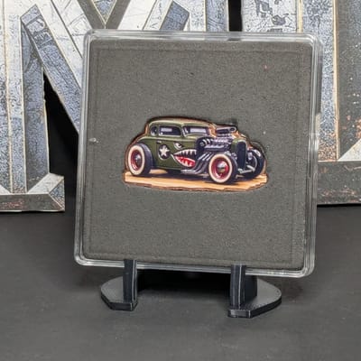 1oz. Shaped Colorized  Hot Rod Copper
