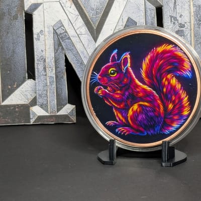 5oz Colorized Mystic Night Squirrel Copper
