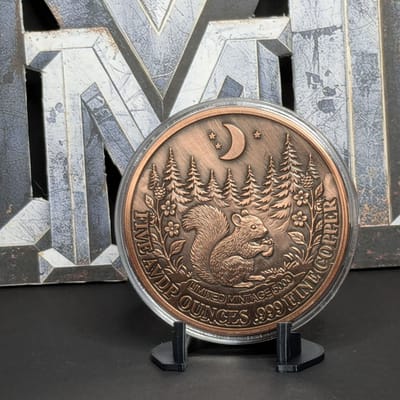 5oz Colorized Mystic Night Squirrel Copper - additional view