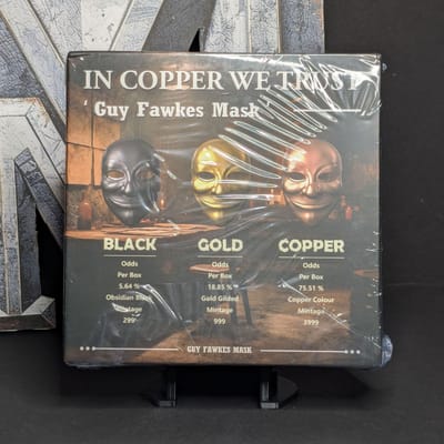 2oz Copper Stacker Blind Box Guy Fawkes Mask - additional view