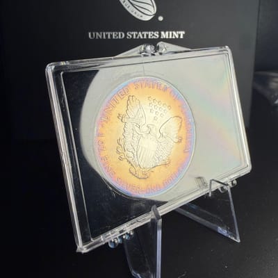 1986 Silver Eagle Dansco book tone! - additional view