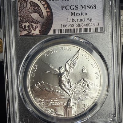 2000 libertad MS-68 PCGS